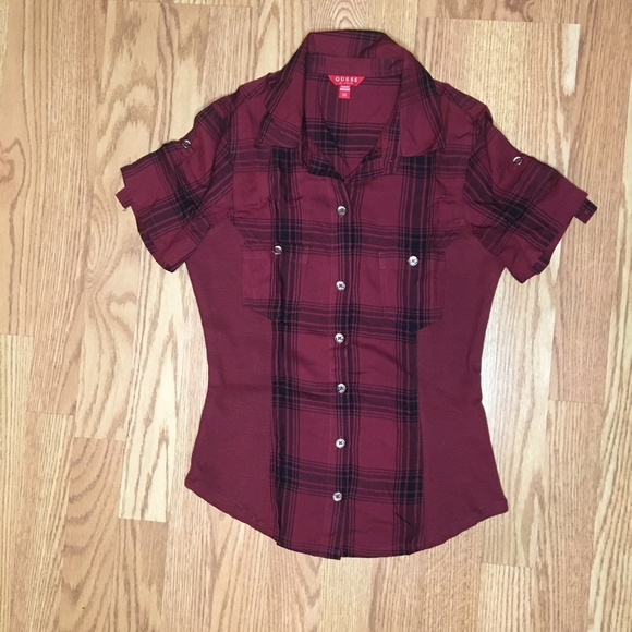 XS Guess Shirt, Short Sleeve, Country Style - Picture 6 of 7
